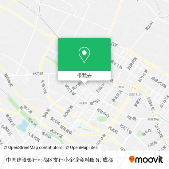 中国建设银行郫都区支行小企业金融服务地图