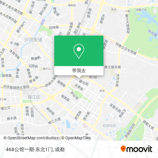 468公馆一期-东北1门地图