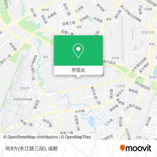 吃8方(长江路三段)地图