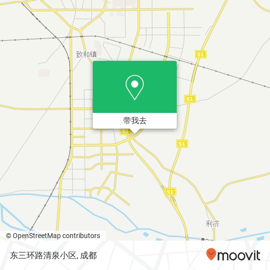 东三环路清泉小区地图