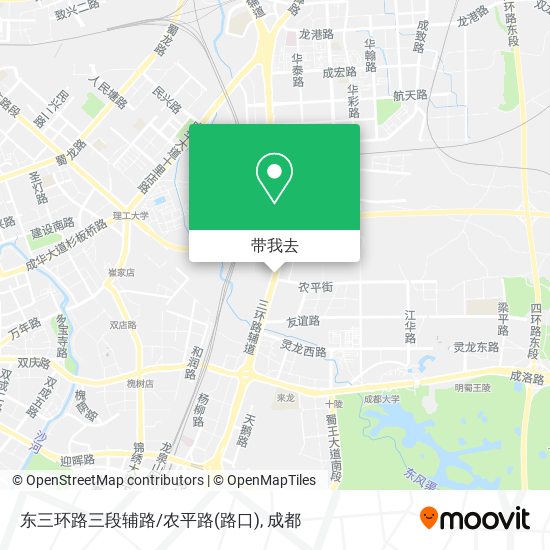 东三环路三段辅路/农平路(路口)地图