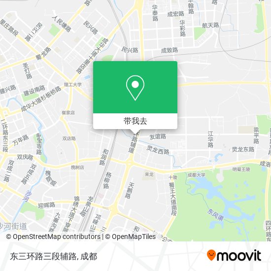 东三环路三段辅路地图
