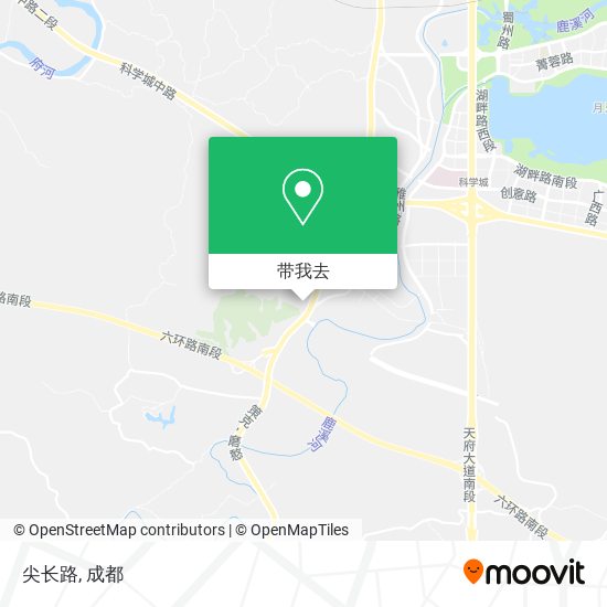 尖长路地图