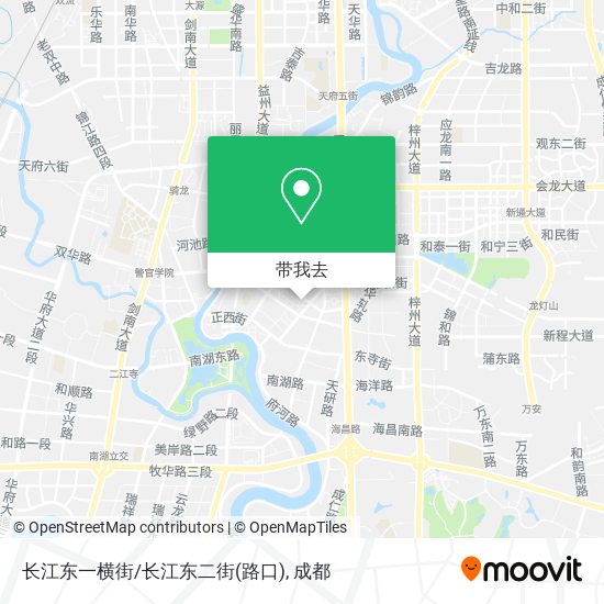 长江东一横街/长江东二街(路口)地图