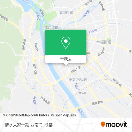 清水人家一期-西南门地图