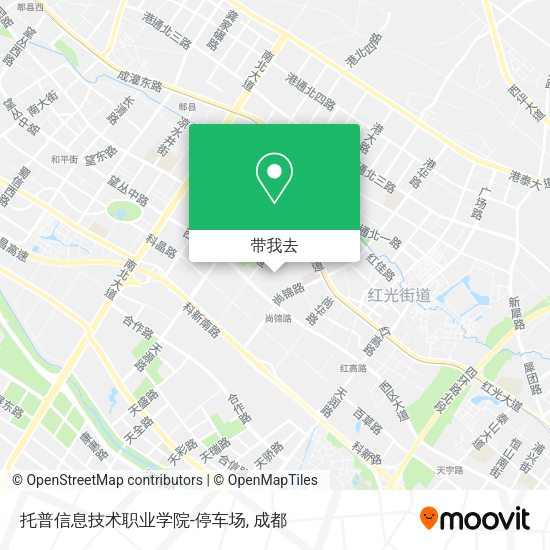 托普信息技术职业学院-停车场地图