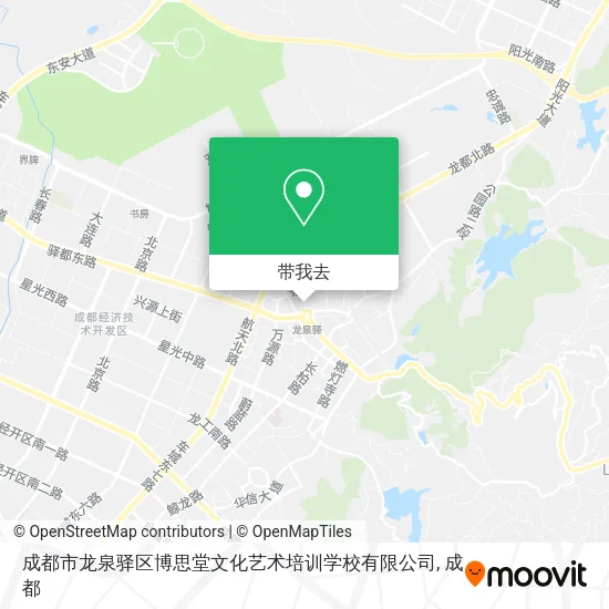 成都市龙泉驿区博思堂文化艺术培训学校有限公司地图
