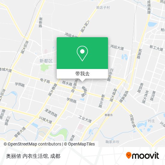 奥丽侬  内衣生活馆地图