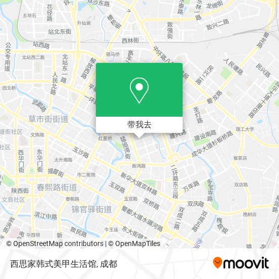 西思家韩式美甲生活馆地图