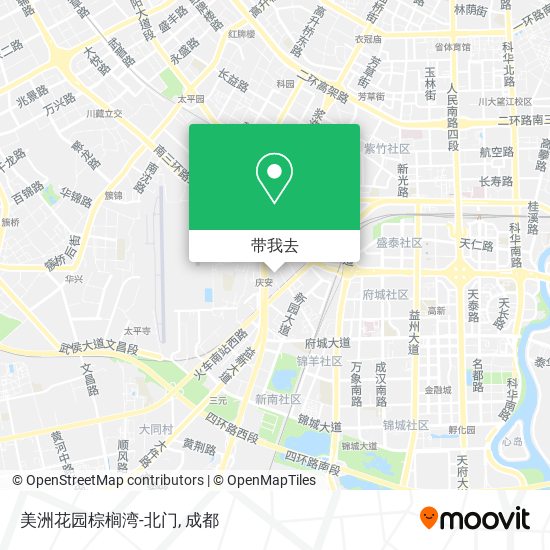 美洲花园棕榈湾-北门地图