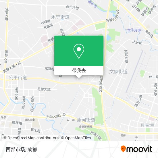 西部市场地图