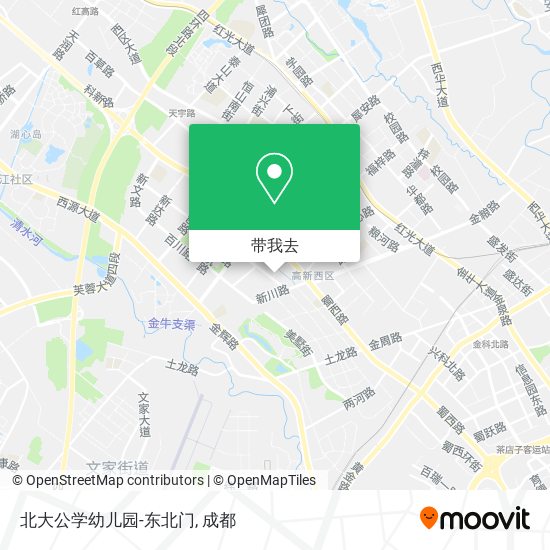 北大公学幼儿园-东北门地图