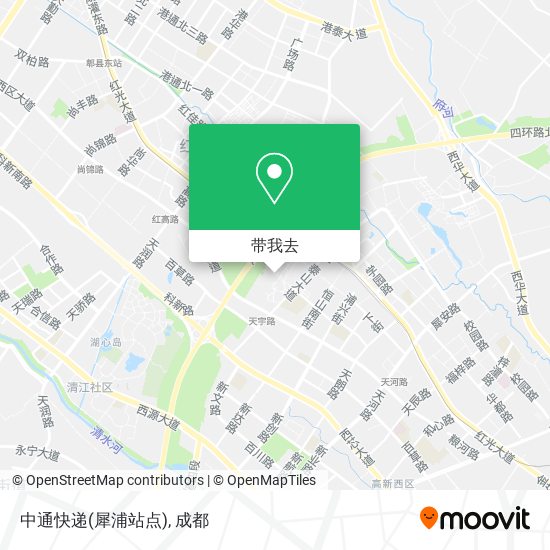 中通快递(犀浦站点)地图