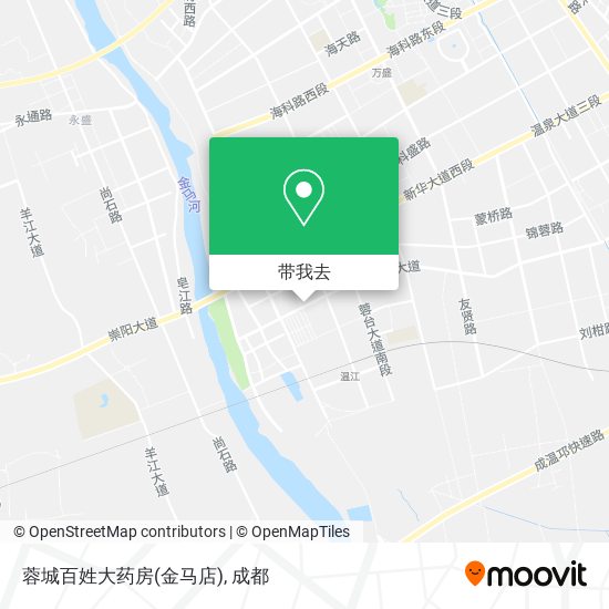 蓉城百姓大药房(金马店)地图