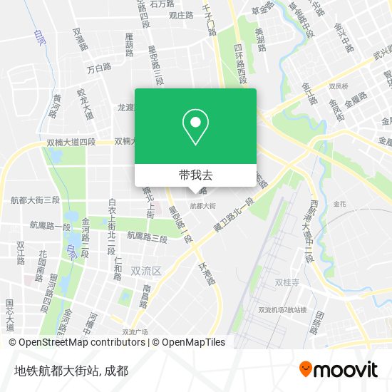 地铁航都大街站地图