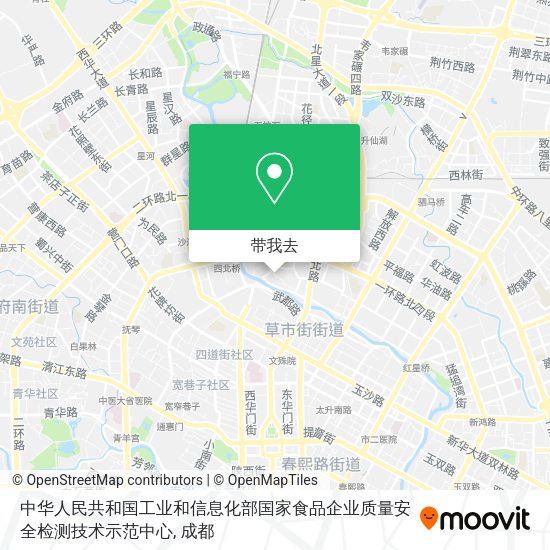 中华人民共和国工业和信息化部国家食品企业质量安全检测技术示范中心地图