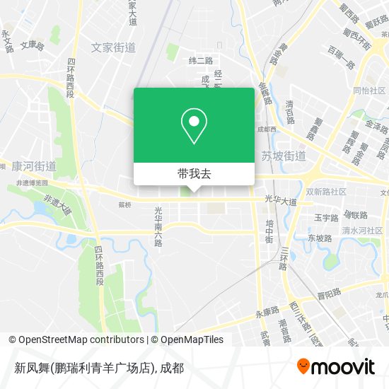 新凤舞(鹏瑞利青羊广场店)地图