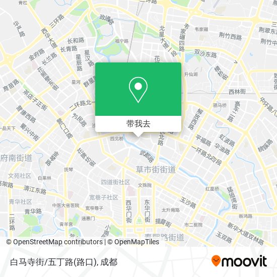 白马寺街/五丁路(路口)地图