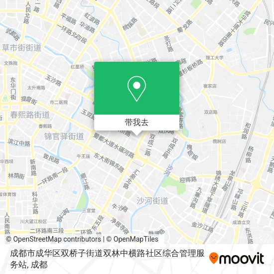 成都市成华区双桥子街道双林中横路社区综合管理服务站地图