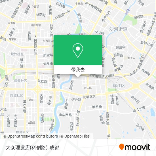大众理发店(科创路)地图