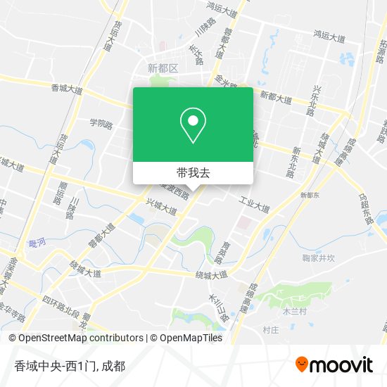 香域中央-西1门地图