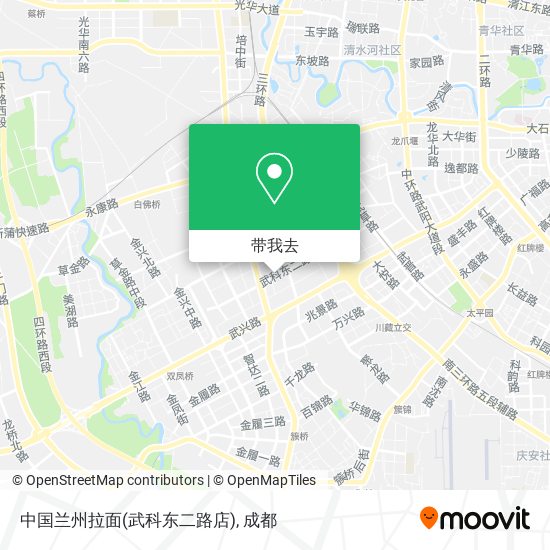 中国兰州拉面(武科东二路店)地图