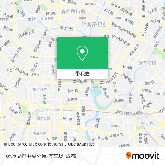 绿地成都中央公园-停车场地图