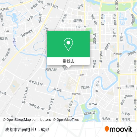 成都市西南电器厂地图