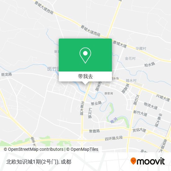 北欧知识城1期(2号门)地图