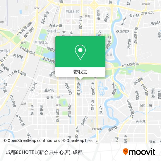 成都80HOTEL(新会展中心店)地图