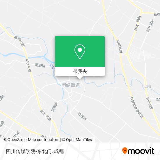 四川传媒学院-东北门地图