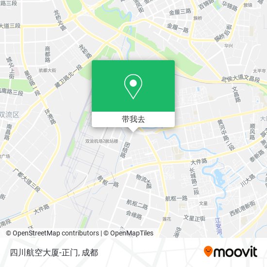 四川航空大厦-正门地图