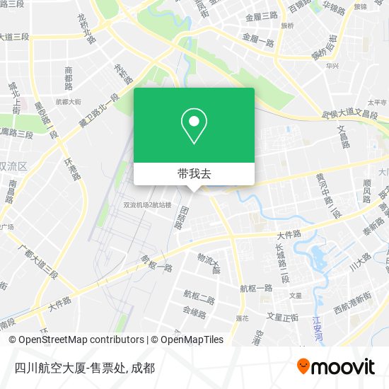 四川航空大厦-售票处地图