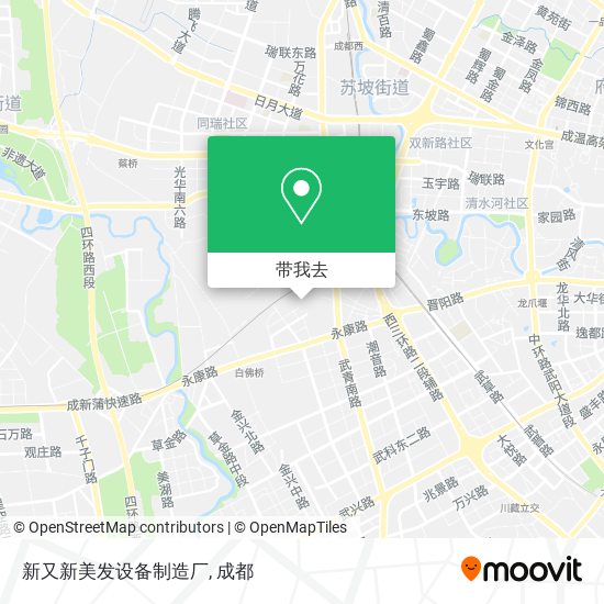 新又新美发设备制造厂地图