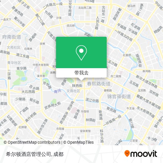 希尔顿酒店管理公司地图