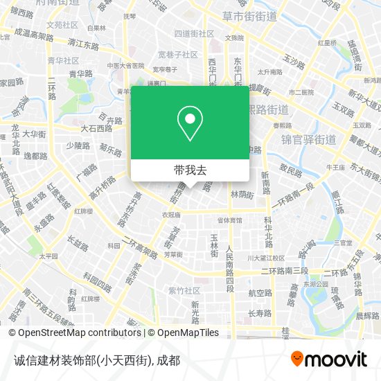 诚信建材装饰部(小天西街)地图