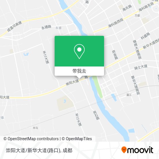 崇阳大道/新华大道(路口)地图