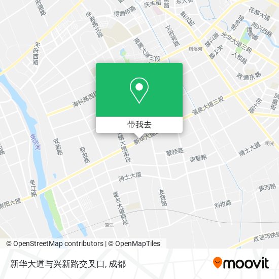 新华大道与兴新路交叉口地图