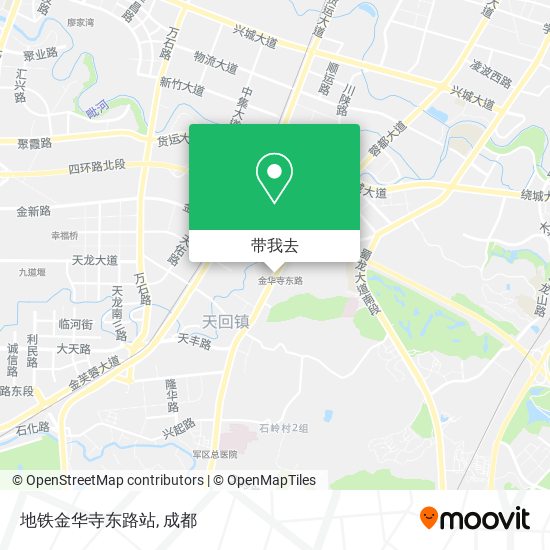 地铁金华寺东路站地图