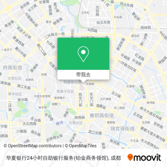 华夏银行24小时自助银行服务(铂金商务领馆)地图
