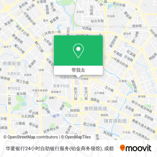 华夏银行24小时自助银行服务(铂金商务领馆)地图
