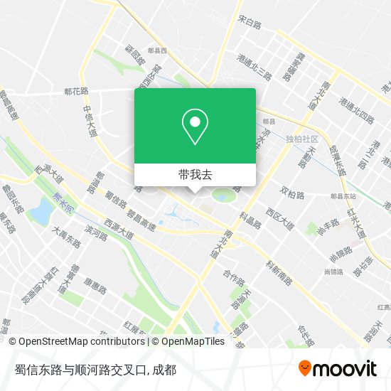 蜀信东路与顺河路交叉口地图