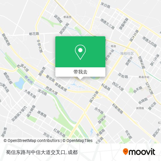 蜀信东路与中信大道交叉口地图