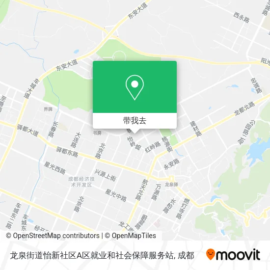 龙泉街道怡新社区A区就业和社会保障服务站地图