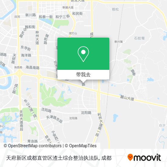 天府新区成都直管区渣土综合整治执法队地图
