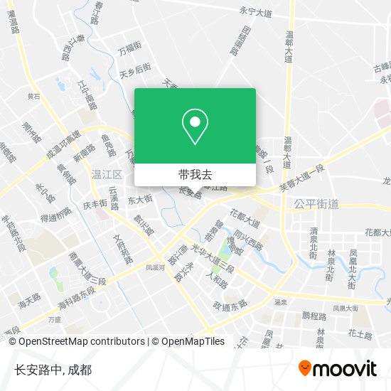 长安路中地图