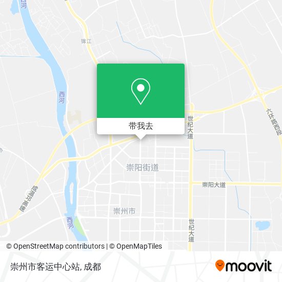 崇州市客运中心站地图