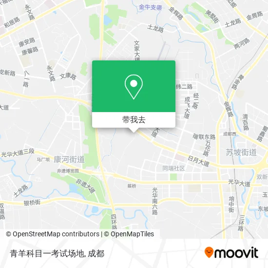 青羊科目一考试场地地图