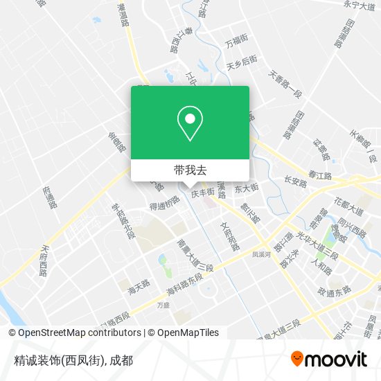 精诚装饰(西凤街)地图