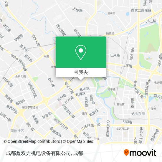 成都鑫双力机电设备有限公司地图